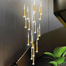 Axyaa Modern LED Pendant Chandeliers for Living Room Staircase Hanging Light