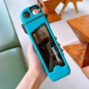 Axyaa Square Double Layer Plastic Water Bottle with Straw