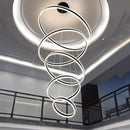 Axyaa Nordic Stair Chandelier Living Room Bedroom Dining Room Pendant Lights Ceiling Light