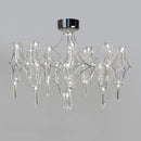 Axyaa Starry Crystal Chandelier: Luxe Modern Lighting for Hotel, Villa, Dining Room
