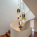 Axyaa Modern Designer Glass Chandelier for Living & Dining Decor