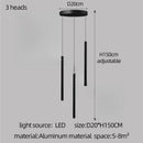 Axyaa Modern LED Tubular Pendant Chandelier for Living Room and Staircase