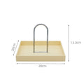 Axyaa Nordic Black Plastic Storage Tray for Home and Kitchen