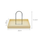 Axyaa Nordic Black Plastic Storage Tray for Home and Kitchen