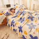 Axyaa Cartoon Strawberry Fleece Blanket: Soft Warm Winter Bed Sofa Nap Plush Shawl Blanket