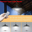Axyaa Solar Outdoor Chandelier: Waterproof LED Pendant Light with Remote Control