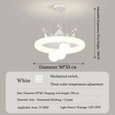 Axyaa Cloud Crown Chandelier: Nordic Creative Princess Bedroom Lighting