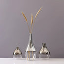 Axyaa Silver Gradient Glass Vase for Jewelry and Plants