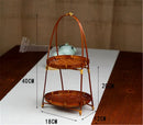 Axya Wicker Fruit Basket Tray Rack for Stylish Kitchen Organization and Decor