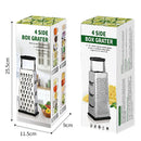Axyaa 4-Sided Standing Cheese Grater & Vegetable Slicer