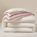 Axyaa All Season Soybean Fiber Duvet Insert with Mix Color Jacquard, Fluffy & Soft