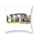 Axyaa World Buildings Printed Cushion Covers