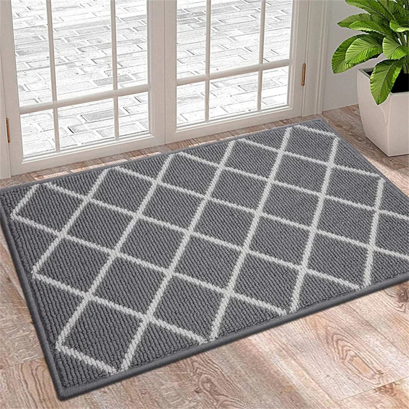 Axyaa Low-Pile Indoor Entrance Mat: Absorbent, Non-Slip & Washable Entry Rug