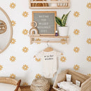 Axyaa Yellow Daisy Wall Stickers for Kids Rooms - Removable Nursery Decor