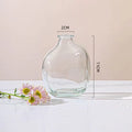 Axyaa Zen Glass Vase Geometric Single Flower Holder for Home Decor