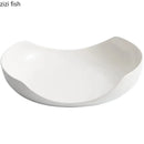 Axyaa Ceramic Irregular Plate Set - Restaurant Tableware for Molecular Cuisine