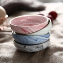 Axya Marble Ceramic Soy Sauce Dishes Set - Nordic Creative Round Kitchen Seasoning Dish