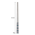 Axyaa Stainless Steel & Wooden Chopsticks Set for Dining