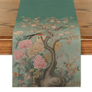 Axyaa Birdcage Floral Table Runner for Elegant Home and Wedding Decor