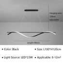 Axyaa Long Ceiling Chandelier for Dining Living Room Pendant Lamp