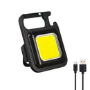 Axyaa LED Lantern Flashlight Keychain USB Rechargeable Compact Outdoor Emergency Light