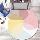 Light Luxury Round Rug by Axyaa: Stylish Teen Room Decor, Living Room Accent, Bedroom Mat