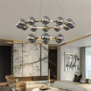 Axyaa Glass Chandeliers: Luxury LED Pendant Lights for Home Decor