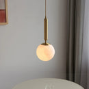 Axyaa White Glass Ball LED Pendant Chandelier - Home Decor Lighting Solution
