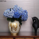 Axyaa Gold Figures Ceramic Vase Desk Decoration Aesthetic Floral Room Decor