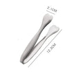 Axyaa Heart Food Tongs: Stainless Steel Cooking Tweezer for Steak, Sugar & Ice