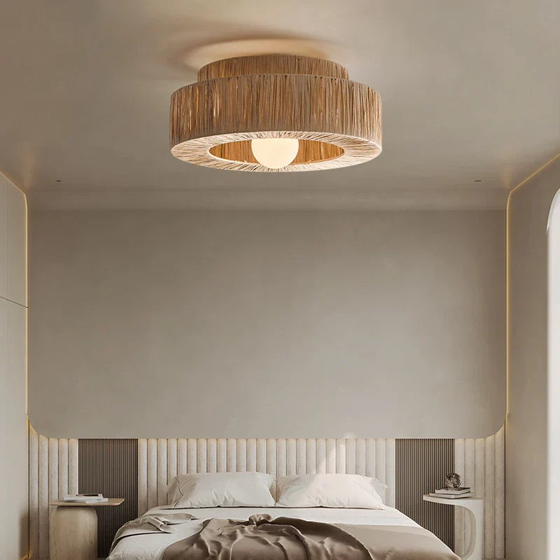 Axyaa Wabi Sabi Raffia Grass Pendant Lights
