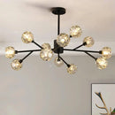 Axyaa Crystal Luxury Chandelier for Living Room, Bedroom, Dining Room - Indoor Lighting