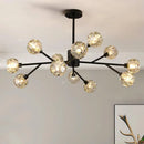 Axyaa Crystal Chandelier for Living Room Bedroom Dining Room Lighting