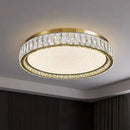 Axyaa Crystal Ceiling Light | Dimmable LED Fixture for Bedroom & Living Room