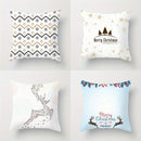 Axyaa Christmas & New Year Patterned Pillow Covers - Sofa, Bedroom, Car