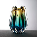 Axyaa Gradient Glazed Vase, Modern Dried Flower Arrangement, Artistic Home Decor