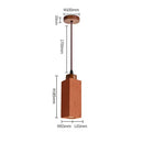 Axyaa Stone Lamp: Retro Restaurant Bar Counter LED Chandelier for Hotel Bedroom