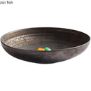Axya Frosted Ceramic Dining Plate Set - Molecular Cooking Tableware