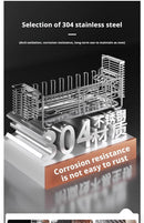 Stainless Steel Drainer Rack for Kitchen Organization - Axyaa Dish Drying Shelf