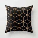 Axyaa Geometric Cube Print Pillowcase for Home and Office Décor