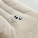 Axyaa Panda Decor White Sleeping Pillow for Kids, Children & Adults, 100% Cotton Face