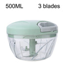 Axyaa Garlic Chopper & Press in Black Stainless Steel - Manual Kitchen Tool