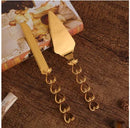 Axyaa Triangular Pizza Shovel and Dessert Knife Set
