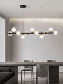 Axyaa Modern Minimalist Linear Pendant Light for Home, LED Dining Room Chandelier