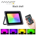 Axyaa RGB LED Flood Light 100W - 20W IP68 Waterproof Outdoor Garden Spotlight