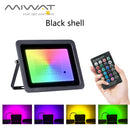 Axyaa RGB LED Flood Light 100W 50W 30W 20W IP68 Waterproof Outdoor Spotlight