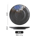 Axyaa Ceramic Sushi Plate Set Black Bone Plate Store Bowl