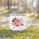 French Bulldog Print Enamel Mug by Axyaa - Dog Lover's Gift & Coffee Cup