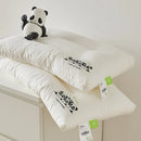 Axyaa White Cotton Sleeping Pillow for Kids and Adults, Neck Health Care Support