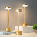 Axya Touch Bedside Lamp | USB Rechargeable Three Color Dimming Aluminum Light